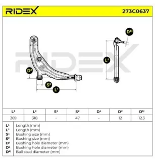 Bras de suspension pour NISSAN- 545002U711, 5450044B00, 545004F101, 545004F102, 545004F105, 545004F150 545006F600