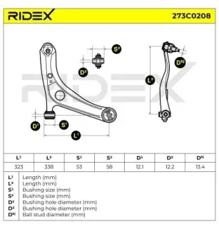 Bras de suspension pour TOYOTA- 4806909015, 4806909030 4806959035