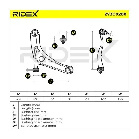 Bras de suspension pour TOYOTA- 4806909015, 4806909030 4806959035