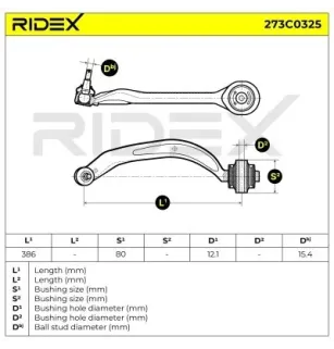 Bras de suspension pour AUDI, AUDI (FAW), SEAT, VW (SVW)- 8E0407693AA, 8E0407693AK, 8E0407693AL 8E0407693T