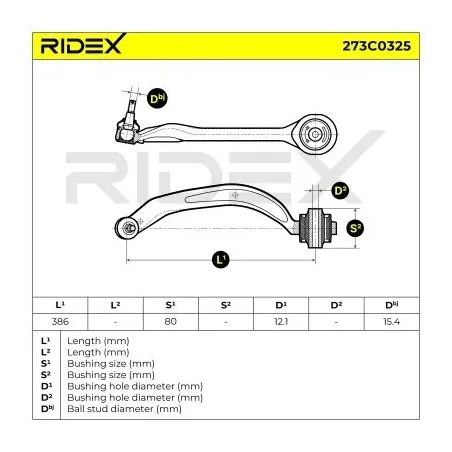 Bras de suspension pour AUDI, AUDI (FAW), SEAT, VW (SVW)- 8E0407693AA, 8E0407693AK, 8E0407693AL 8E0407693T