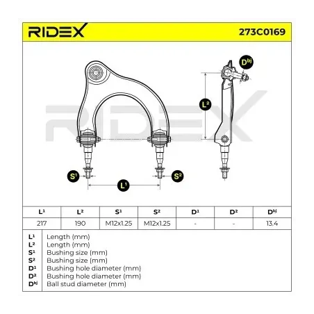 Bras de suspension pour MITSUBISHI- MB912505, MB912507 MR162803