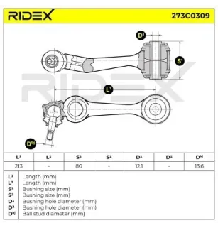 Bras de suspension pour MERCEDES-BENZ- 1263300607 A1263300607