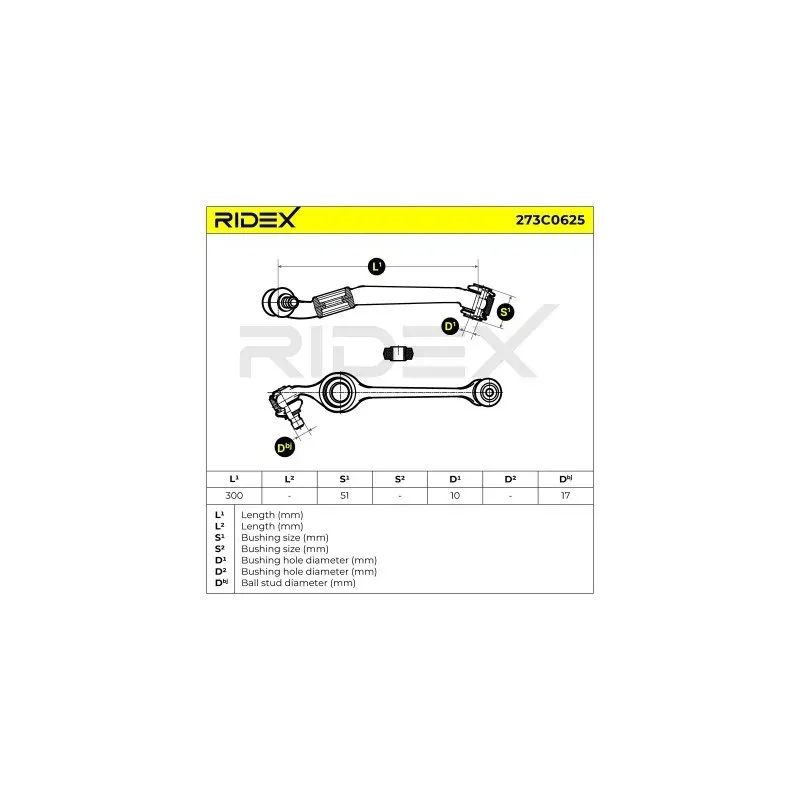 Bras de suspension pour FORD- 1637182, 1637183, 5021458, 86AB3078A2A 880X3B376CA