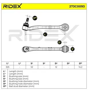 Bras de suspension pour BMW- 1142087 31121142087