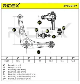 Bras de suspension pour RENAULT- 7700823098 7700413494