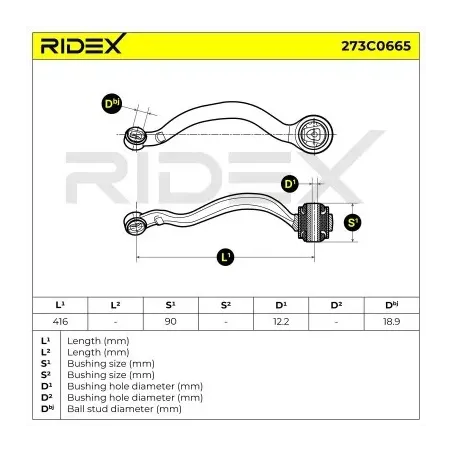 Bras de suspension pour BMW MINI- 31126773950