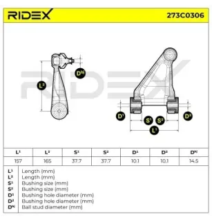 Bras de suspension pour ALFA ROMEO- 60653551, 60653552, 60666020 60666021