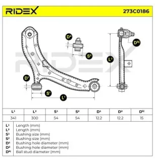 Bras de suspension pour HYUNDAI- 5450125000 5450125001