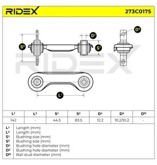 Bras de suspension pour CHRYSLER, MITSUBISHI- MB809223 MR491348