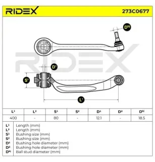 Bras de suspension pour AUDI, SEAT, SKODA, VW- 4E0407693C, 4E0407693F, 4E0407693N 4E0407693E