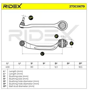 Bras de suspension pour AUDI, SEAT, SKODA, VW- 4E0407694C, 4E0407694F, 4E0407694N 4E0407694M