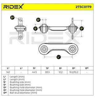 Bras de suspension pour CHRYSLER, MITSUBISHI- MB809222 MR491347