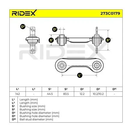 Bras de suspension pour CHRYSLER, MITSUBISHI- MB809222 MR491347