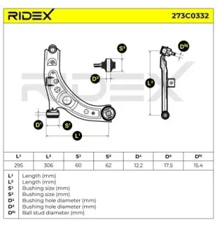 Bras de suspension pour DAIHATSU, SUBARU- 48068B1020 48068B1080