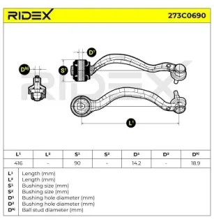 Bras de suspension pour BMW- 31126773949, 31126863169, 6773949 6863169