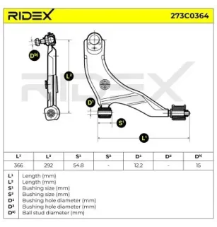 Bras de suspension pour HYUNDAI- 5450122000, 5450122100 5450122200