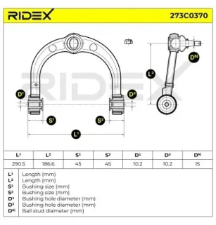 Bras de suspension pour MERCEDES-BENZ- 2513300707, 2513302500, A2513300707 A2513302500