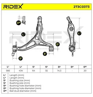 Bras de suspension pour MERCEDES-BENZ- 1643301807, 1643302607, 1643303007, 1643303507, A1643301807, A1643302607