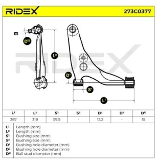 Bras de suspension pour MITSUBISHI- MR241342 MR439702