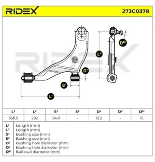 Bras de suspension pour HYUNDAI- 5450022000, 5450022100 5450022200