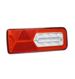 LC12 LED - Fanale posteriore destro a LED 24V, connettore aggiuntivo, triangolo vignale 161010