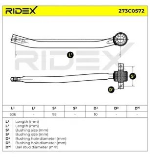 Bras de suspension pour ALFA ROMEO- 51777717, 60622623 60651935
