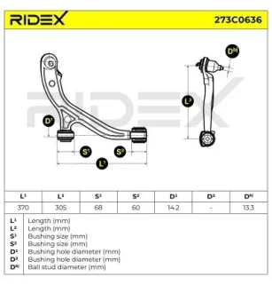 Bras de suspension pour CHRYSLER- 04766542AA, 04766542AD, 4766542AA, 4766542AC, 4766542AD, K04766542AA K04766542AC