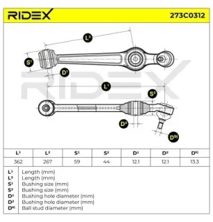 Bras de suspension pour SAAB- 04248449 4248449