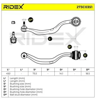 Bras de suspension pour BMW- 1092610, 1092820, 31121092610 31121092820
