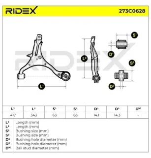 Bras de suspension pour HONDA- 51350SCAS10, 51350SCAS11, 51360S9AA00, 51360S9A000, 51360S9A010, 51360S9A020