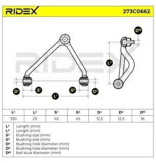 Querlenker für KIA- 544103E000, 544103E001, 544103E002 544103E100