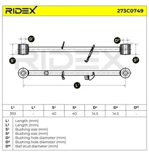 Braço de suspensão para NISSAN- 551208H505