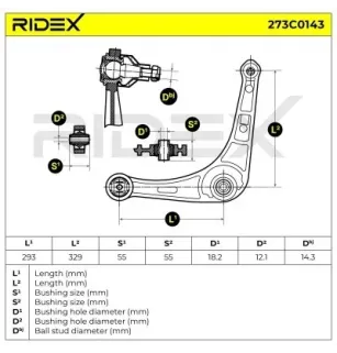 Suspension arm for RENAULT- 7700413493 7700823097