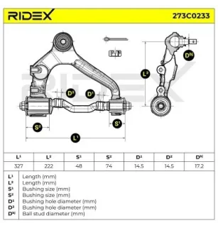 Brazo de suspensión para TOYOTA- 4806629075, 4806629085 4806729085