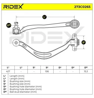 Suspension arm for MITSUBISHI- MB912512, MR162582, MR162584, MR296288, MR296290, MR296320