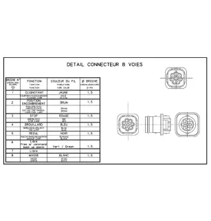 LC7 - Piloto trasero derecho con conector DAF trasero vignal 168010