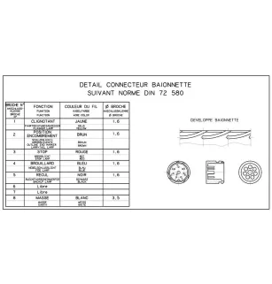LC7 - Luz traseira esquerda com EPP e conector traseiro DAF vignal 168020