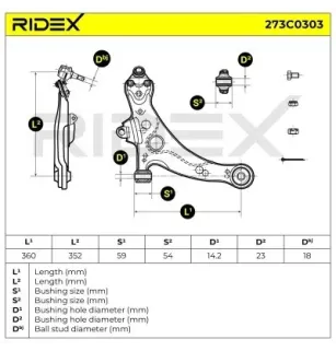 Bras de suspension pour TOYOTA- 4806805050, 4806905040, 4806905041,4806905050