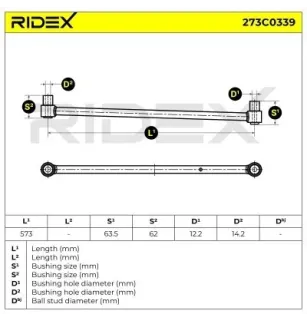 Brazo de suspensión para MAZDA- C10028600A C10028600B