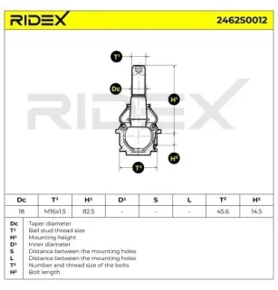 Rotule de suspension pour VW- 701407187, 701407187A 701407187B