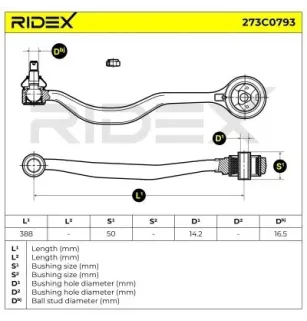 Braccio sospensione per BMW - 31121132353, 31121132345, 31121129245, 31121127141, 31121125551, MINI- 31121129245
