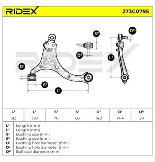 Querlenker für HYUNDAI- 545004D000, 545004D001, 545004D002 545004D102
