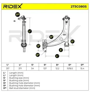 Suspension arm for AUDI, SEAT, SKODA, VW- 3C0407151A, 3C0407151B, 3C0407151E, 3C0407151G 3C0407151H