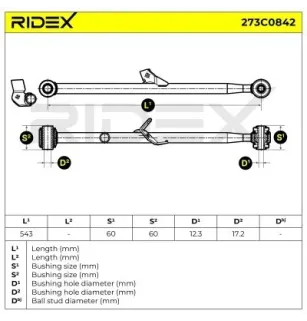 Braccio sospensione per TOYOTA- 4872042020