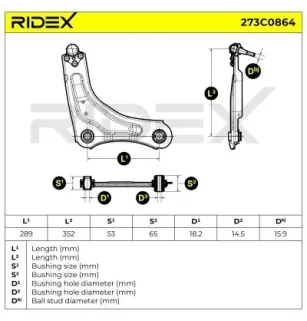 Braccio sospensione per RENAULT- 545010008R, 545010009R 545010012R