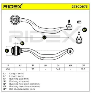 Braccio sospensione per BMW- 1092609, 1092819, 31121092609 31121092819