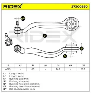 Suspension arm for MERCEDES-BENZ- 2123302711 A2123302711