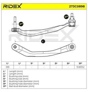 Braccio sospensione per NISSAN- 54525AV600, 54525AV601 54525AV60A