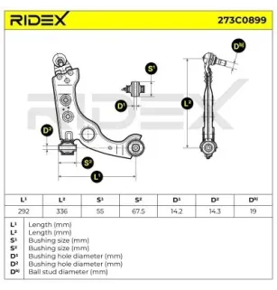 Braccio sospensione per ALFA ROMEO- 50513442 50521045